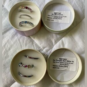 Two set of rings -Bomb Party Special Edition Mental Health Awareness size 10